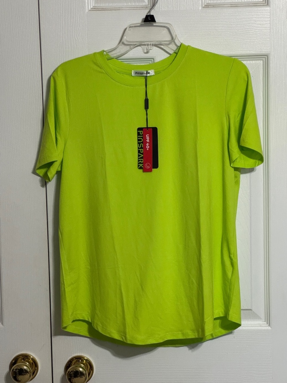 PINSPARK Neon Lime Performance Tee - UPF 40+